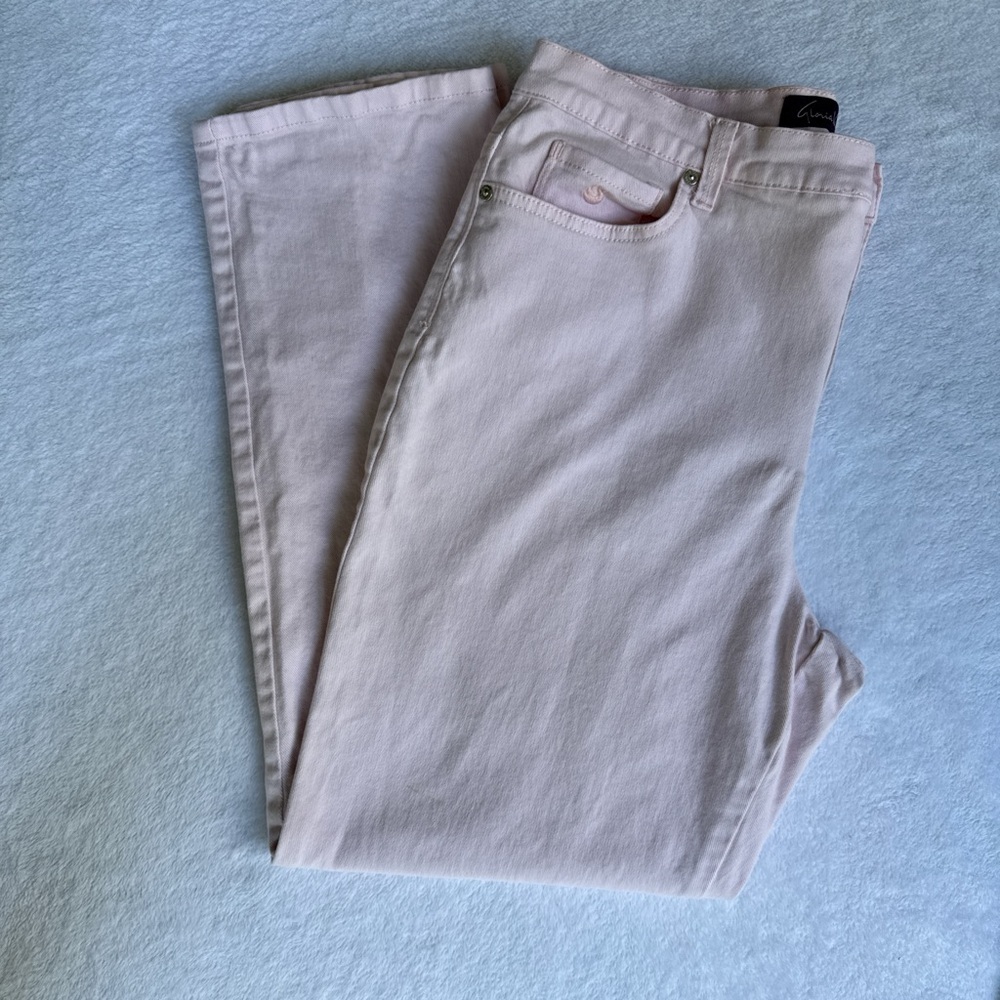 Gloria Vanderbilt Light Pink Straight Leg Jeans - Picture 2 of 9